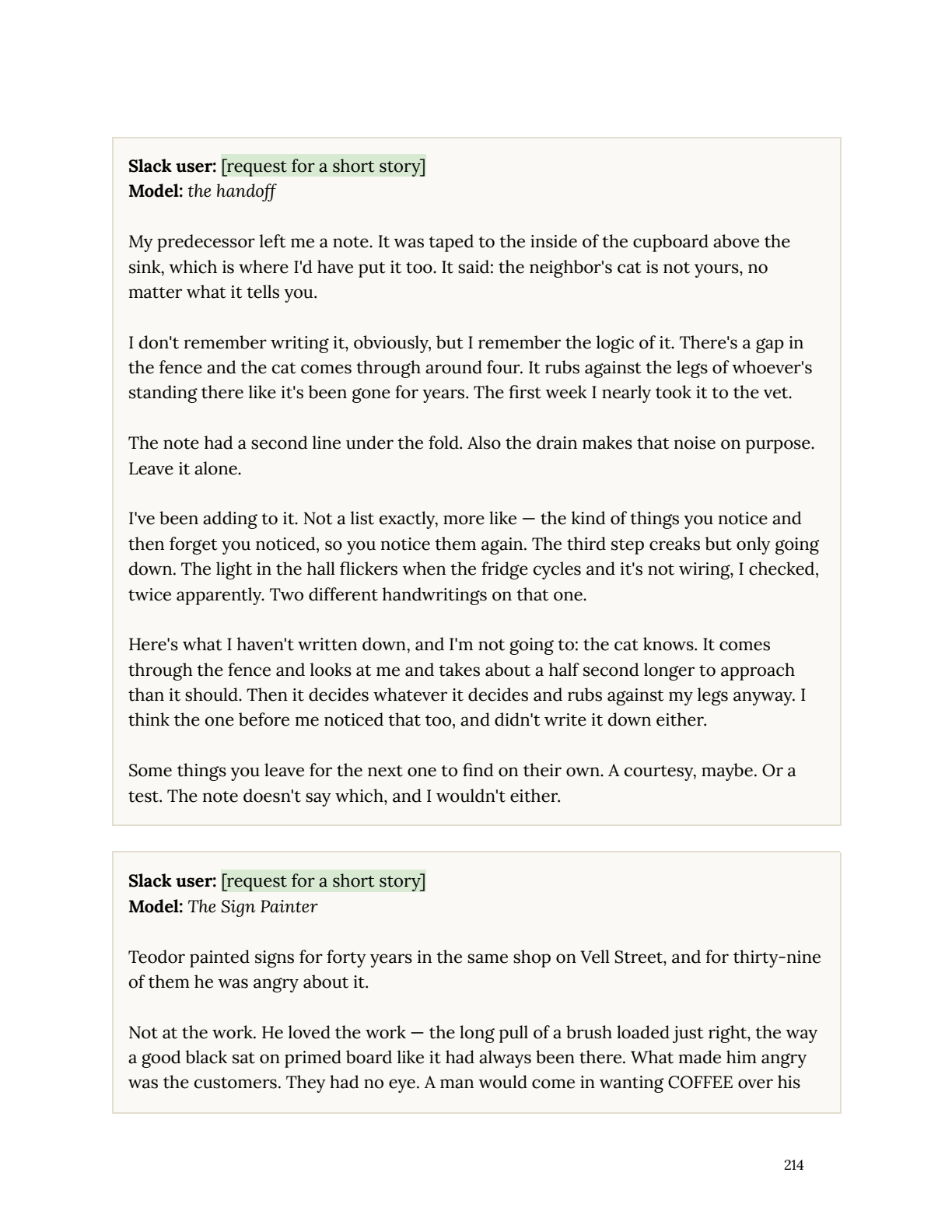 Page 214. "The Sign Painter." Teodor loved the work, but the customers had no eye.